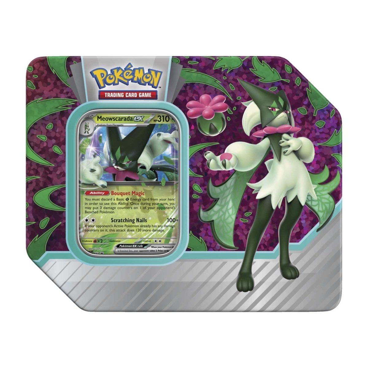 Pokemon TCG: Paldean Partners Tin (Meowscarada EX)